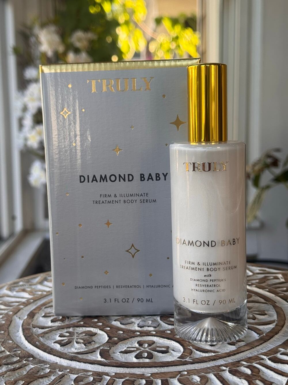Truly Diamond Baby Firm & Illuminate Treatment Body Serum 3.1 oz / 90 mL NIB